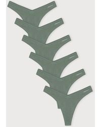 Organic Basics - Flex Thong 6-Pack Seaweed Seaweed Seaweed - Lyst