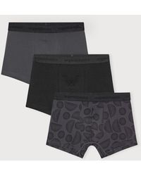 Organic Basics - Core Trunks 3-Pack Slate+ Slate Orb Print - Lyst
