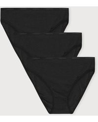 Organic Basics - Core Rib High-Leg Briefs 3-Pack - Lyst