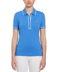 Original Penguin - Women's Performance Veronica Short Sleeve Golf Polo Shirt In Nebulas Blue - Lyst