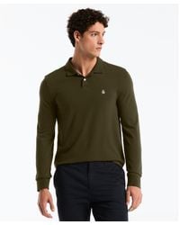 Original Penguin - Pique Long Sleeve Polo In Dusty Olive - Lyst