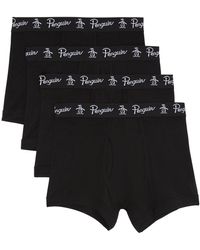 Original Penguin - 3 Pack Festive Underwear Multi Stripes In Black And Grey - Lyst