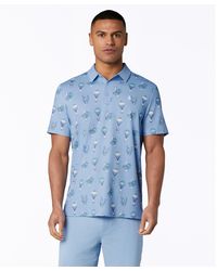 Original Penguin - Botanical Drink Golf Polo In Baby Blue Jay - Lyst