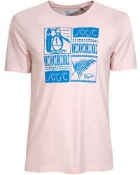 Original Penguin - Surf Pete Print Short Sleeve T-shirt In Pink Dogwood - Lyst