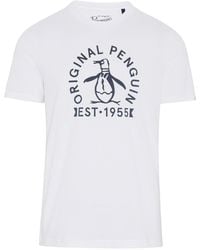 Original Penguin - Short Sleeve Logo T-shirt In Bright White - Lyst