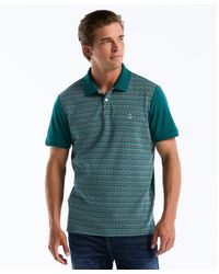 Original Penguin - Jacquard Front Fairisle Polo In Storm - Lyst