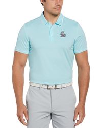 Original Penguin - Oversized Pete Tipped Short Sleeve Golf Polo Shirt In Tanager Turquoise - Lyst