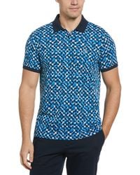 Original Penguin - Tile Print Short Sleeve Polo Shirt - Lyst