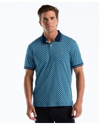 Original Penguin - 70's Interlock Geo Polo In Dark Sapphire - Lyst