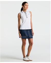 Original Penguin - Women's Colourblock Golf Skort With Pleat In Black Iris - Lyst