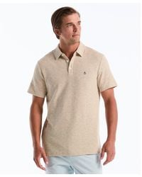 Original Penguin - Honeycomb Textured Polo Shirt In Birch - Lyst