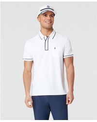 Original Penguin - Technical Earl Short Sleeve Golf Polo Shirt In Bright White - Lyst