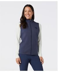 Original Penguin - Women's Midweight Golf Vest In Black Iris Heather - Lyst