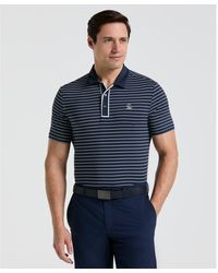 Original Penguin - The Heritage Stripe Golf Polo Shirt In Black Iris - Lyst