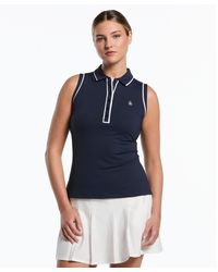 Original Penguin - Women's Veronica Sleeveless Golf Polo In Black Iris - Lyst