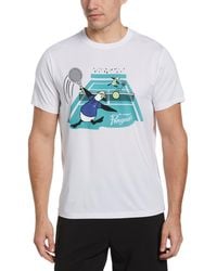 Original Penguin - Original Performance Graphic Tennis Tee - Lyst