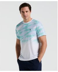 Original Penguin - Performance Ombre Tennis Court T-shirt In Bright White - Lyst
