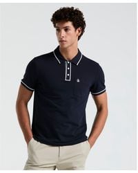 Original Penguin - Earl Pique Polo Shirt In Dark Sapphire - Lyst