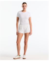 Original Penguin - Women's Tennis Short With Striped Pete In Bright White - Lyst