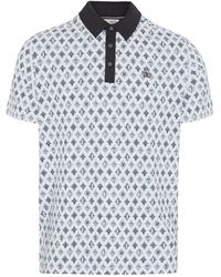 Original Penguin - All-over Atomic Cocktail Print Short Sleeve Golf Polo Shirt In Caviar - Lyst