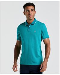Original Penguin - Allover Mini Jaquard Polo Shirt In Exotic Plume - Lyst
