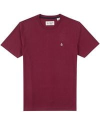 Original Penguin - Pin Point Organic Cotton Embroidered Logo T-Shirt - Lyst
