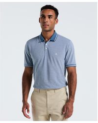 Original Penguin - Birdseye Pique Tipped Polo Shirt In Copen Blue - Lyst