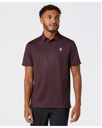 Original Penguin - Pete's Tee Time Golf Polo In Mauve Wine - Lyst
