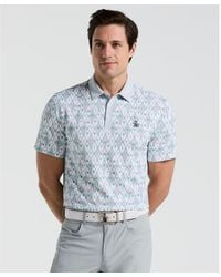 Original Penguin - All Over Lattice Cocktail Print Earl Golf Polo Shirt In Bright White - Lyst