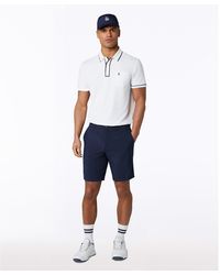 Original Penguin - 9" Victory Crest Embroidered Golf Shorts In Black Iris - Lyst