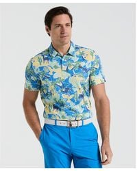 Original Penguin - All Over Ibiza Print Earl Golf Polo Shirt In Bright White - Lyst
