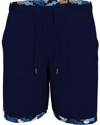 Original Penguin - Printed Compression Lining Tennis Shorts In Black Iris - Lyst