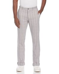 $320 ORIGINAL PENGUIN 35W 32L Men's Gray Slim Fit SUIT Wool Check TROUSERS PANTS 