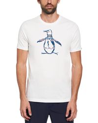 Original Penguin - Striped Pete Graphic Print T-shirt - Lyst