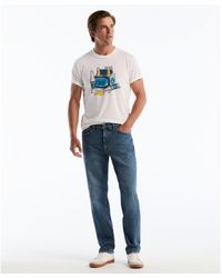Original Penguin - Straight Fit Jeans In Medium Indigo - Lyst