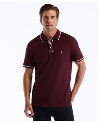 Original Penguin - Icons Bentley Mesh Polo In Port Royale - Lyst