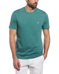 Original Penguin - Pin Point Embroidered Pete T-shirt In Sea Pine - Lyst