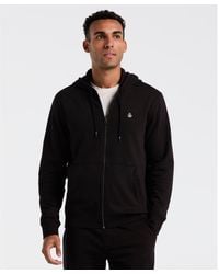 Original Penguin - Sticker Pete Full Zip Hoodie In True Black - Lyst