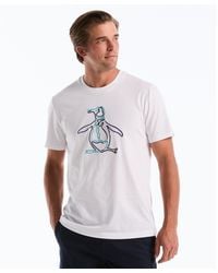 Original Penguin - Outline Pete Graphic T-shirt In Bright White - Lyst