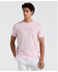 Original Penguin - Hd Tonal Logo T-shirt In Parfait Pink - Lyst