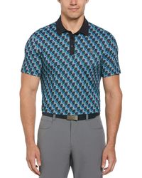 Original Penguin - All Over Penguin Print Golf Polo Shirt In Caviar - Lyst