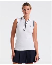 Original Penguin - Women's Veronica Sleeveless Golf Polo In Bright White - Lyst