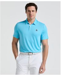 Original Penguin - Original Block Design Golf Polo Shirt In Aquarius - Lyst