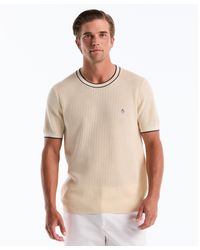 Original Penguin - Ribbed Sweater T-shirt In Birch - Lyst