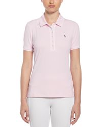 Original Penguin - Women's Performance Veronica Short Sleeve Golf Polo Shirt In Gelato Pink - Lyst