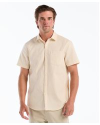 Original Penguin - Jacquard Textured Short Sleeve Shirt In Birch - Lyst