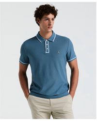 Original Penguin - Icons Bentley Mesh Polo Shirt In Copen Blue - Lyst