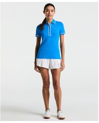 Original Penguin - Women's High Waisted Colour Block Golf Shorts In Bright White - Lyst
