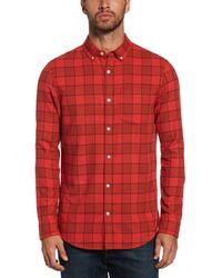 Original Penguin Cotton Plaid Shirt for 