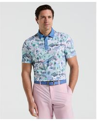 Original Penguin - Palm Springs Print Golf Polo Shirt In Bright White - Lyst
